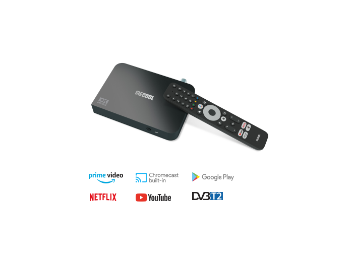 KT2 DVB-T2/T Mecool Android TV 4K ATV Box