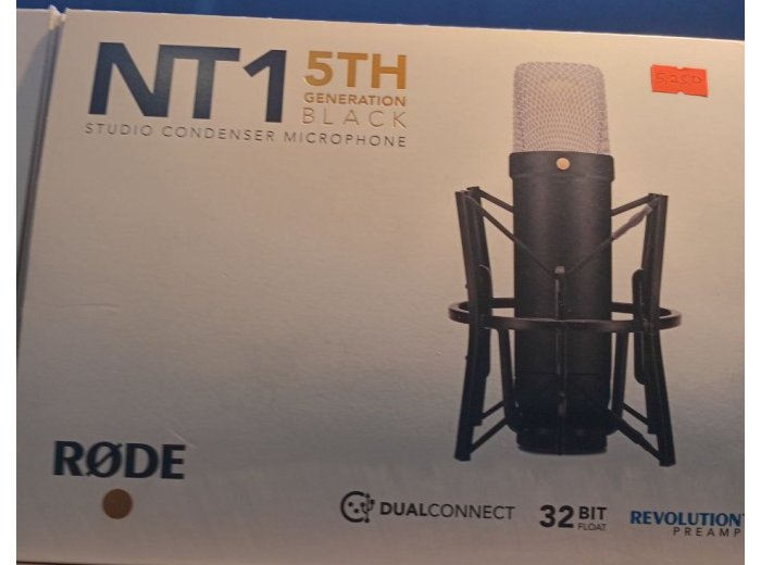 NT1 5th Generation Black Studio Condenser Microphone