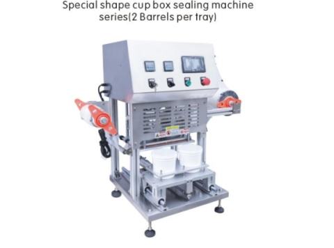 Special Shape Cup Box Sealing Machine Series (2 Barrels per tray)