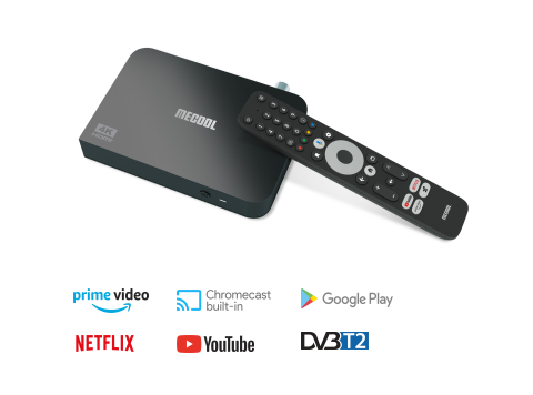 KT2 DVB-T2/T Mecool Android TV 4K ATV Box