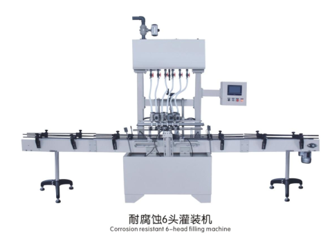 Corrosion resistant 6-head filling machine