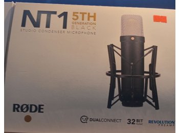 NT1 5th Generation Black Studio Condenser Microphone