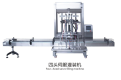 Straight line liquid filling machine