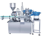 Automatic carousel filling capping machine